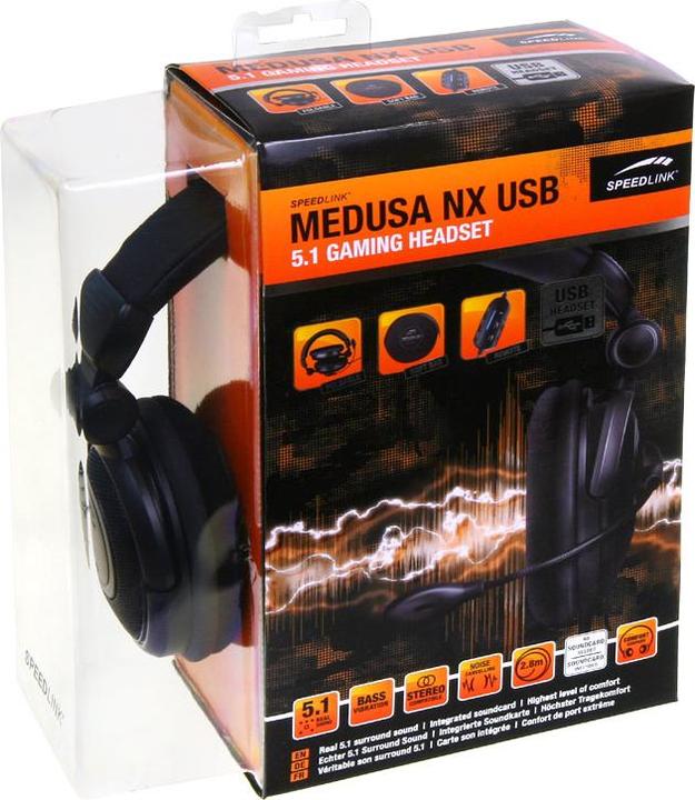 Actual product image Speedlink Medusa NX USB 5.1 Gaming Headset