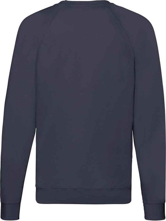 Actual product image Fruit of the Loom Unisex Adult Lightweight Raglan Sweatshirt (S)