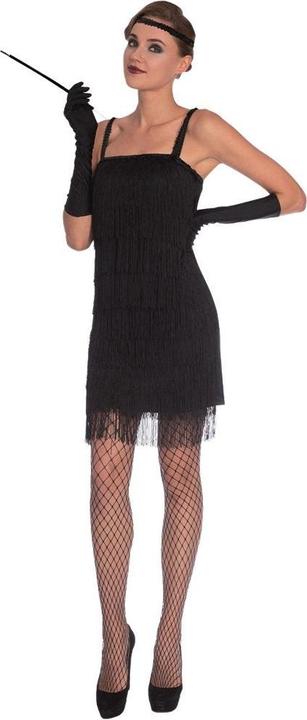Fasnacht Flapper dress black size XL (XL)