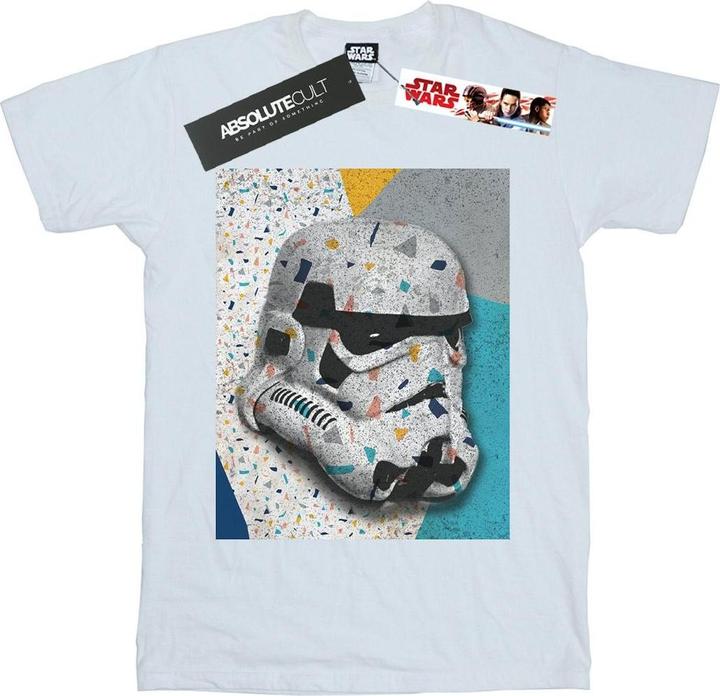 Actual product image Star Wars Mens Stormtrooper Pattern Helmet T-Shirt (M)