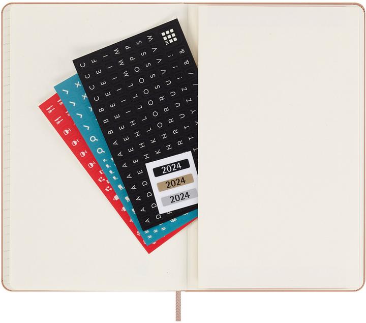 Actual product image Moleskine 12 Month Weekly Note Calendar 2024, Large/A5, Sand Brown (A5, Hardcover, English)