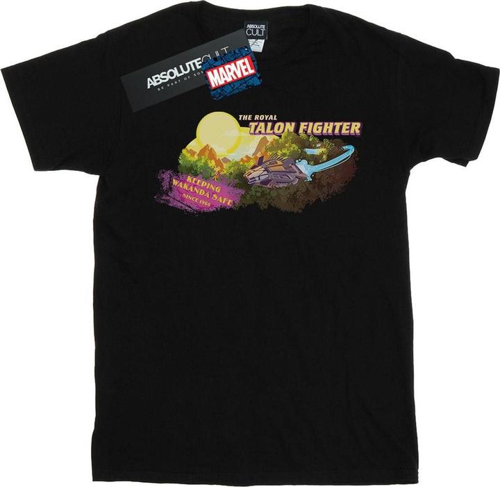 Actual product image Mens Black Panther Talon Fighter Wakanda T-Shirt (XXL)