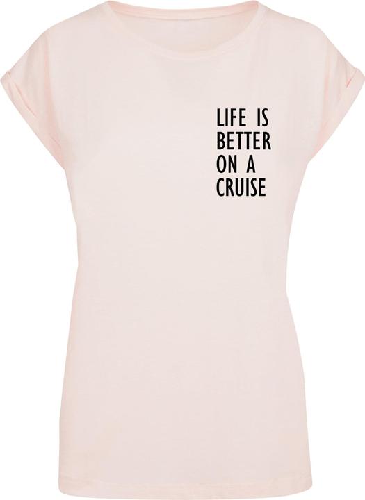 Merchcode Ladies Life Is Better Extended Shoulder Tee - 113659