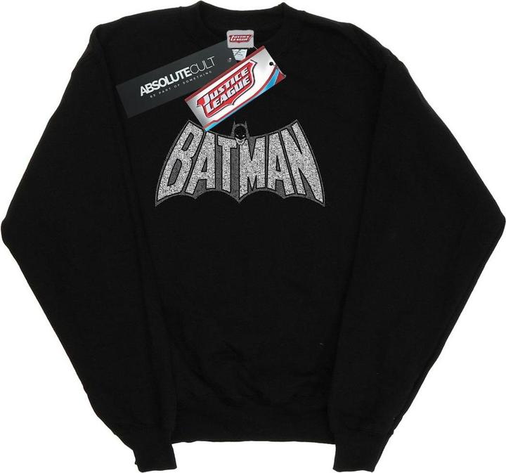 Actual product image Womens/Ladies Batman Retro Crackle Logo Sweatshirt (M)