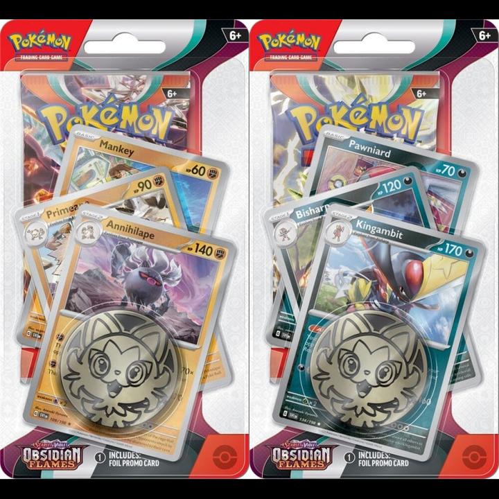 Image du produit Pokémon JCC - Écarlate et Violet - Pack d'accès Premium Blister Flammes Obsidiennes Courrousinge ou (Anglais, Blister Pack)