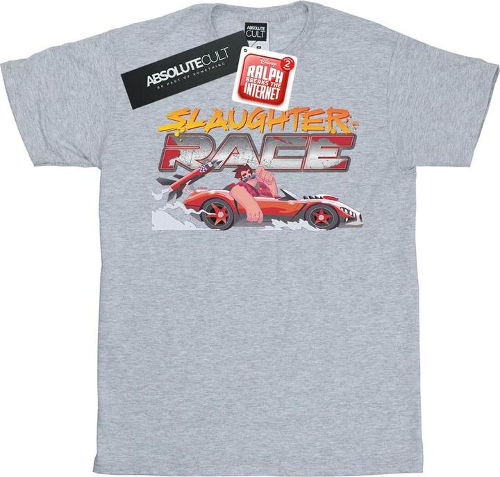Actual product image Disney Womens/Ladies Wreck It Ralph Slaughter Race Cotton Boyfriend T-Shirt (XL)
