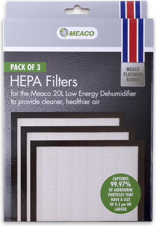 Image du produit Meaco Filtre HEPA 3-pack de 20L Low Energy (3 x)