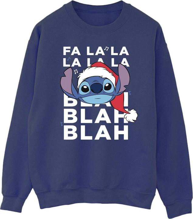 Produktbild Disney Lilo And Stitch Christmas Blah Blah Blah Sweatshirt (L)