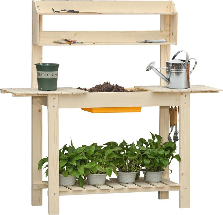Produktbild Outsunny Pflanztisch mit verstellbarer Arbeitsfläche (100 cm)