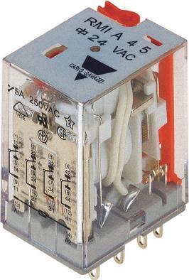 Image du produit Carlo Gavazzi Relais industriel RMI 4 inverseurs 24V DC 5A cosses à souder