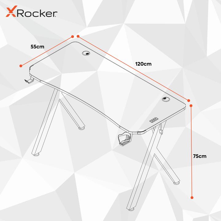 Produktbild X Rocker Xrocker Lumio Gaming Desk With Rgb Neo Motion +