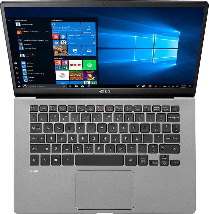 Produktbild LG gram 14 – 14Z90N-V.AR52G (14", Intel Core i5-1035G7, 8 GB, 256 GB, DE)