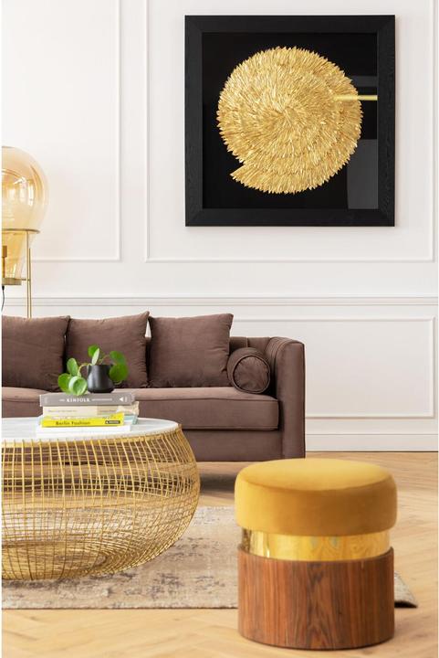 Image du produit Kare Design Table basse Cesta Marble doré Ø100cm (Ø 102 x 42 cm)