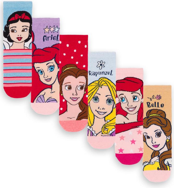 Produktbild Disney Princess Mädchen Charaktere Socken (6er Pack) (6er Pack, 32 - 34)
