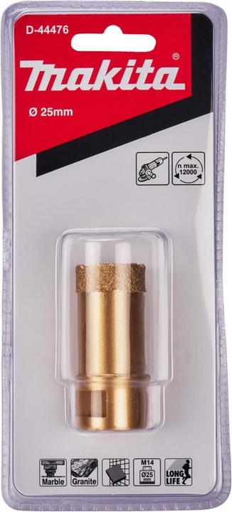 Actual product image Makita Diamond hollow drill bit 25mm M14 (25 millimetres)