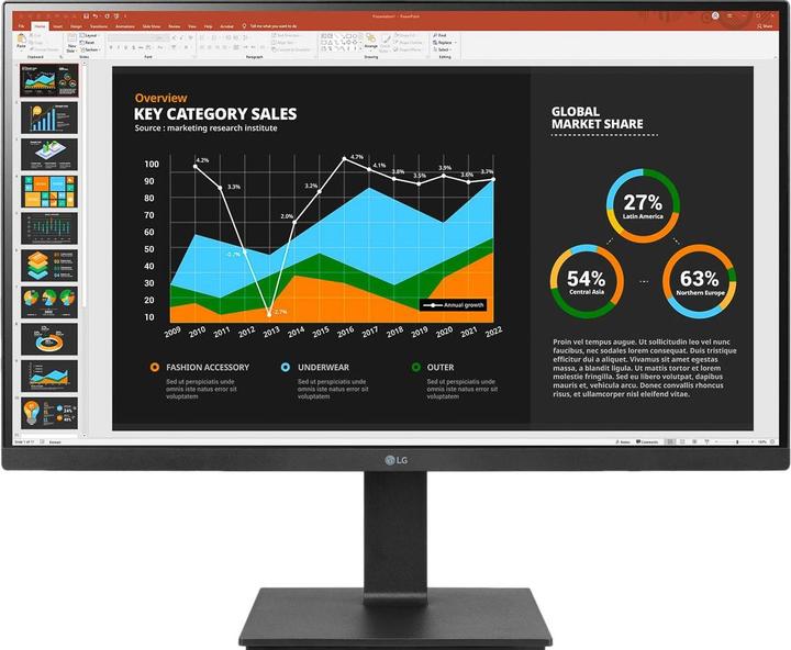 Actual product image LG 27BQ75QB-B (2560 x 1440 pixels, 27")
