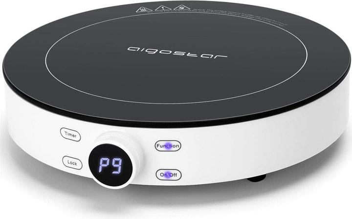 Produktbild Aigostar 2000W Circular type Induction Cooker Black VDE / Cookmate