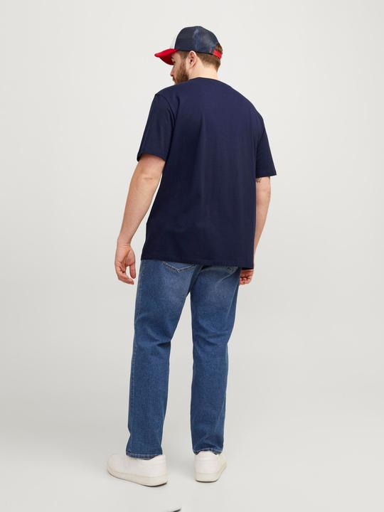 Actual product image Jack & Jones Solid colour plus size T-shirt (7XL)