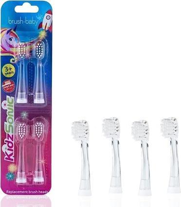 Actual product image Brush-Baby KidzSonic Rocket and Unicorn Replacement Brush Heads Age 3