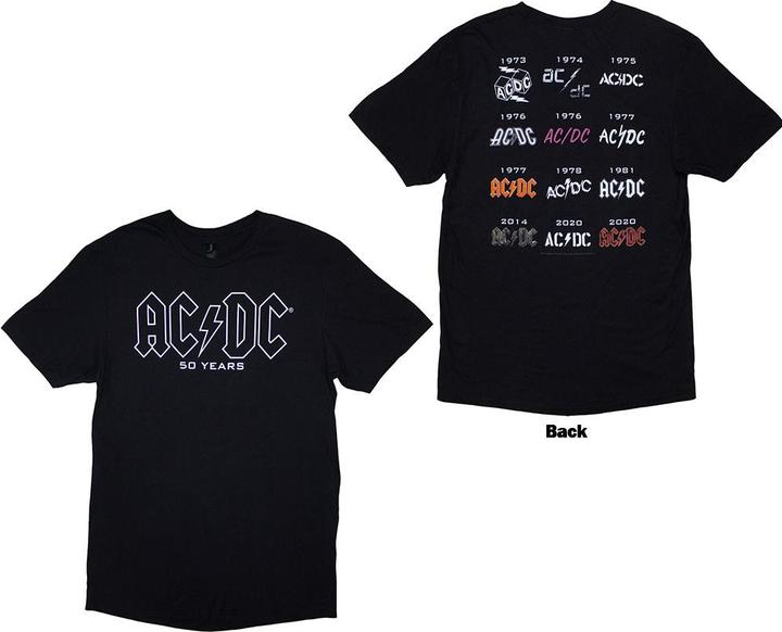 AC/DC History Logo Back Print