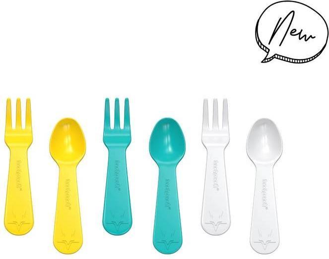 Image du produit Lunch Punch Set de 6 mini-couverts Jaune (3 pièce(s), Fourche)