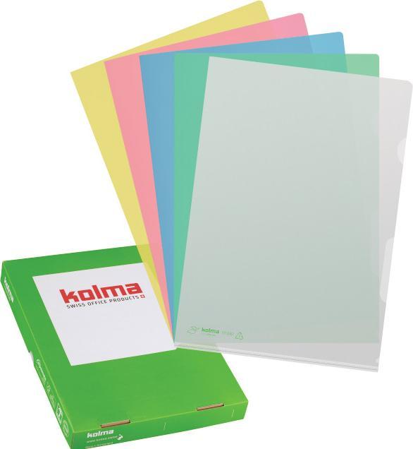 Produktbild Kolma Sichtmappe LineaVerde A4 Recycling genarbt strong grün (A4, 100 x)