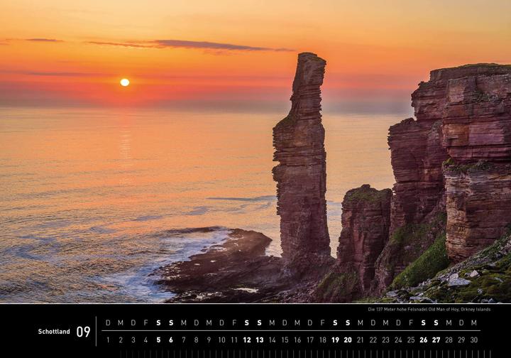 Actual product image Scotland Premium Calendar 2026 (50 x 35 cm, Hardcover, German)