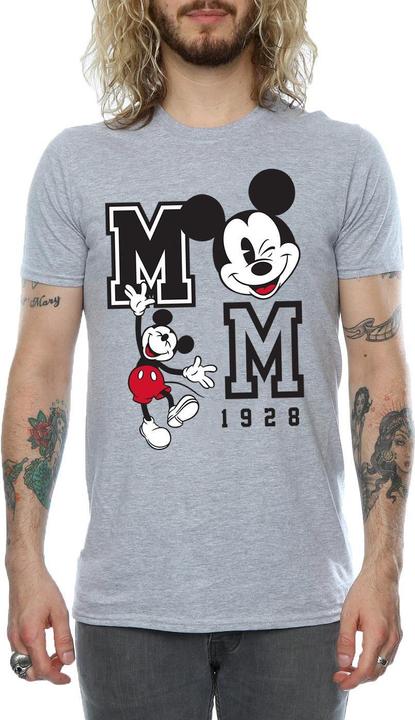 Actual product image Disney Mens Jump And Wink Mickey Mouse T-Shirt (S)