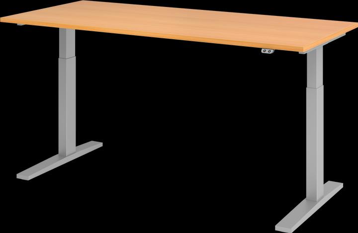 Produktbild Hammerbacher UPLINER-K-Schreibtisch, elek. verstellb,700-1200mm, BxT 1800x800mm, Buche-Dekor (1800 x 800 x 700 mm)