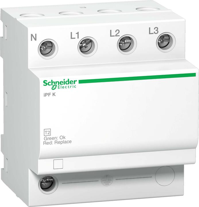 Immagine prodotto APC SE Schneider A9L15688 Scaricatore di sovratensione iPF K 40, tipo 2, 3P+N, Imax 40kA,In 15kA