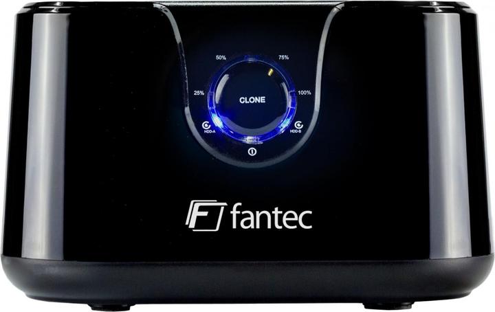 Produktbild Fantec DS-X2U3-Glanz - Bis zu 2x 6,35cm 2,5Zoll und/oder bis zu 8,89cm 2x 3,5Zoll SATA HDD Klon &... (2.5", 3.5")