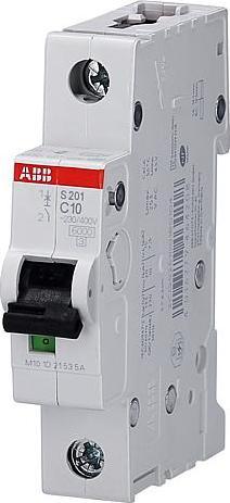 Produktbild ABB Sicherungsautomat S200 10A 1-P Typ C 6kA