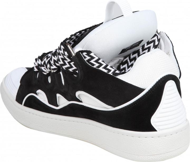Actual product image Lanvin curb sneakers curb leather and suede sneakers with multicolor lace (41)
