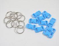 Kögler Paracord set di accessori, 10 caps, 10 chiave