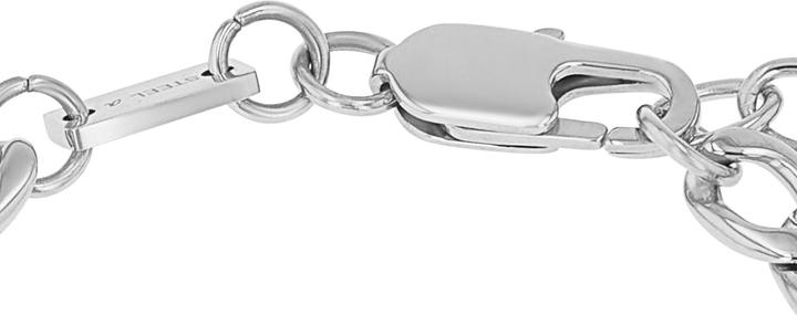 S.Oliver Armschmuck für Jungs, Edelstahl (18 cm, Edelstahl)