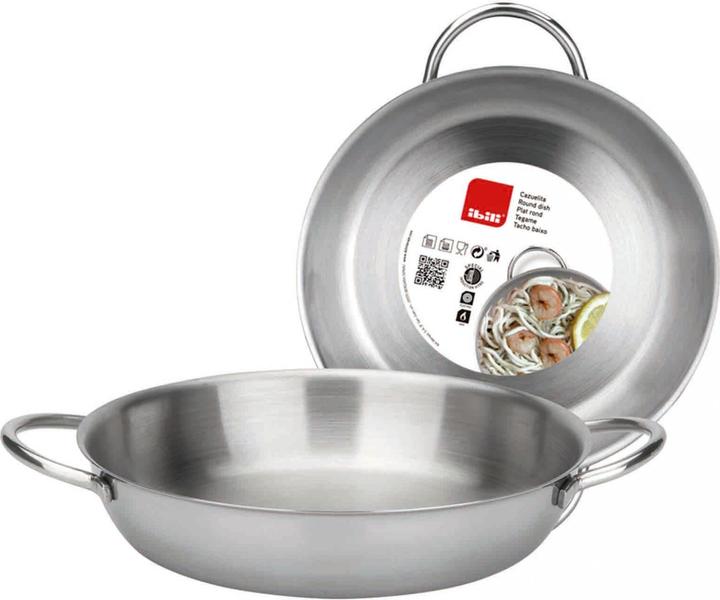 Actual product image Ibili Bratpfanne mit zwei Griffen Edelstahl Prisma 14 cm Ideal für kleine Portionen, rostfrei und elegant (14 cm, Frying pan, Stainless steel)