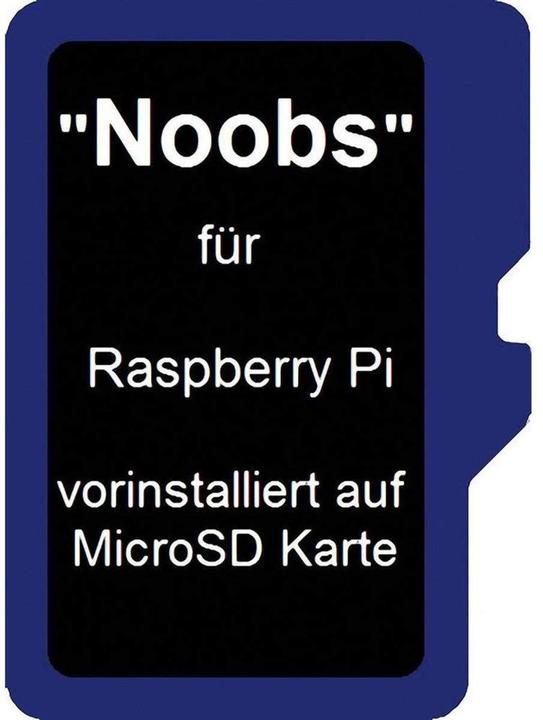 Actual product image Raspberry Pi MicroSDHC card with noobs