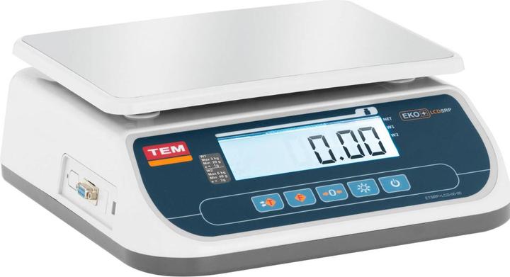Produktbild TEM Tischwaage Waage Geeicht Ladenwaage Kontrollwaage Marktwaage Lcd 6 Kg/2 G