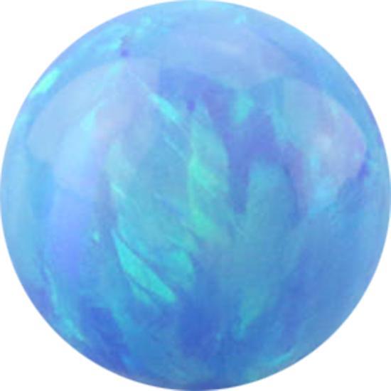 Produktbild Star Piercing Micro Kugel Opal hellblau (ohne Messing, Chirurgenstahl 316L)