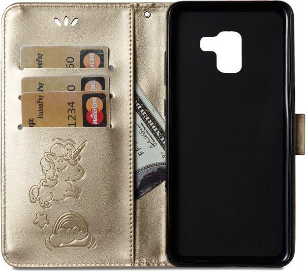Produktbild MU Style Magnetische Lederhülle mit Einhorn Muster (Samsung Galaxy A8 (2018))