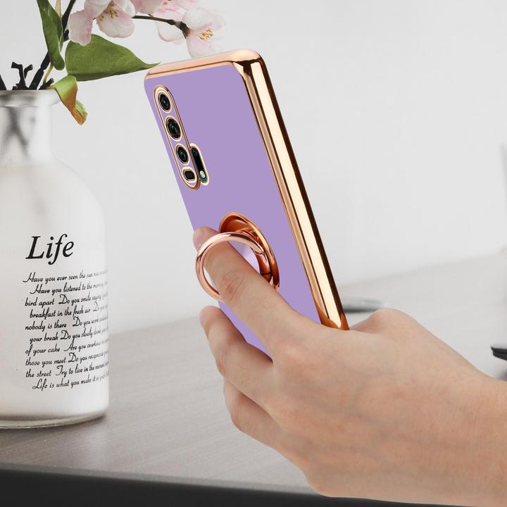Image du produit Cadorabo Housse pour Honor 20 PRO en TPU avec protection pour appareil photo et anneau LM089 Style (Honor 20 Pro)