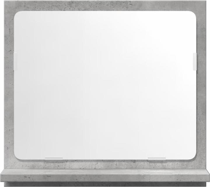 Actual product image VidaXL Badspiegel Wandspiegel Badezimmerspiegel Spiegel mit Ablage Betongrau (40 x 37 cm)