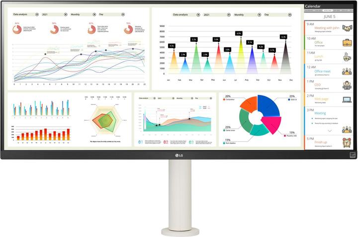 Actual product image LG UltraWide 34WQ68X-W (2560 x 1080 pixels, 34")