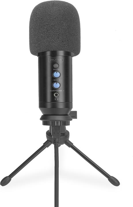 Produktbild Digitus Mikrofon USB inkl. Halterung 1,5m schwarz