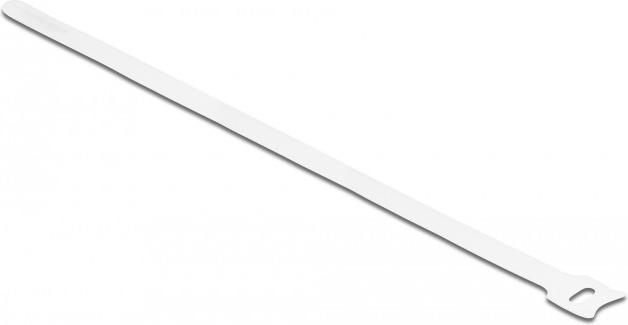 Actual product image Delock Velcro cable tie L 300 x W 12 mm white 10 pieces (Velcro cable ties, 300 mm, 10 pcs.)