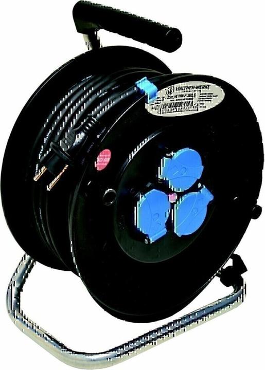 Actual product image Walther Werke Cable drum 16A 2P+E 230V 25m H07RN-F3G2,5 39100302250303 (25 m, 2.50 mm²)