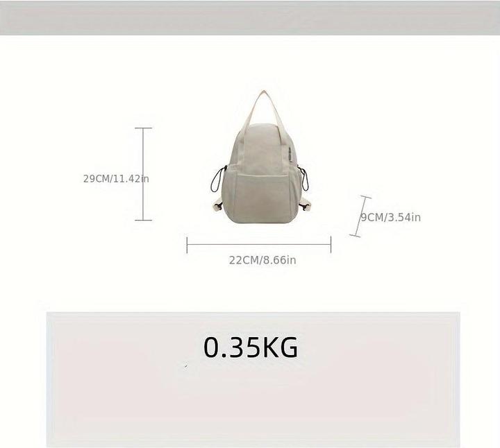 Produktbild Only-Bags.Store Leichter Nylon-Rucksack, Mode Crossbody Chest Bag, Solid Color Fitness Bag