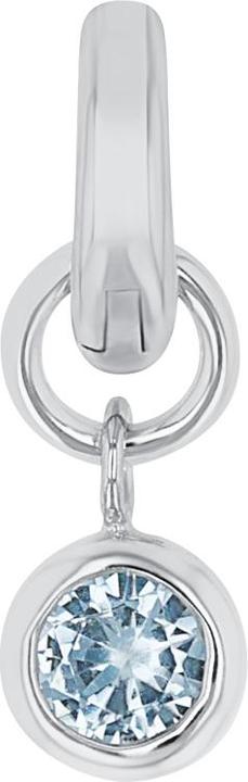 Amor Charms für Damen, 925 Sterling Silber, Zirkonia synth. | März (Silber 925)