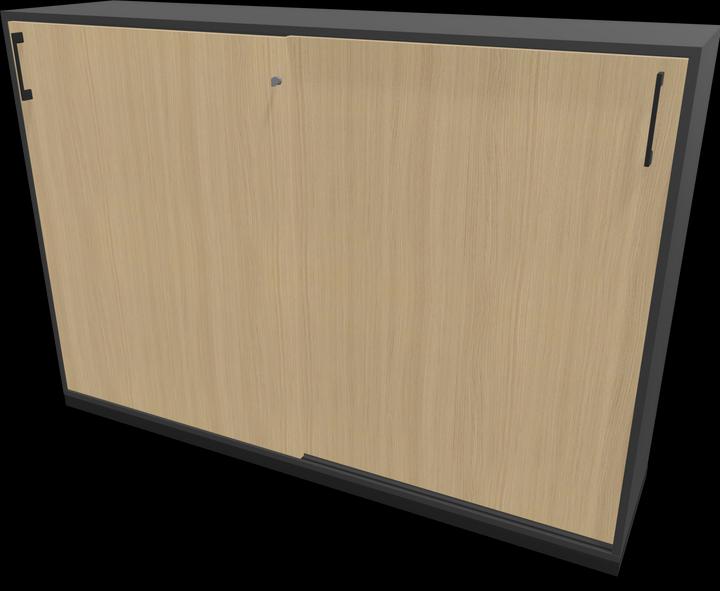 Black, Oak decor bleached, Dark grey