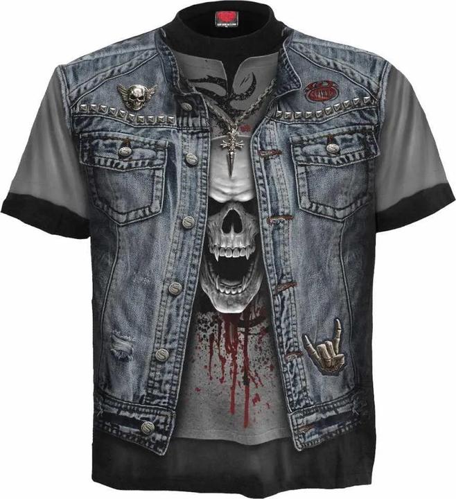 Spiral Thrash Metal TShirt kurzärmlig